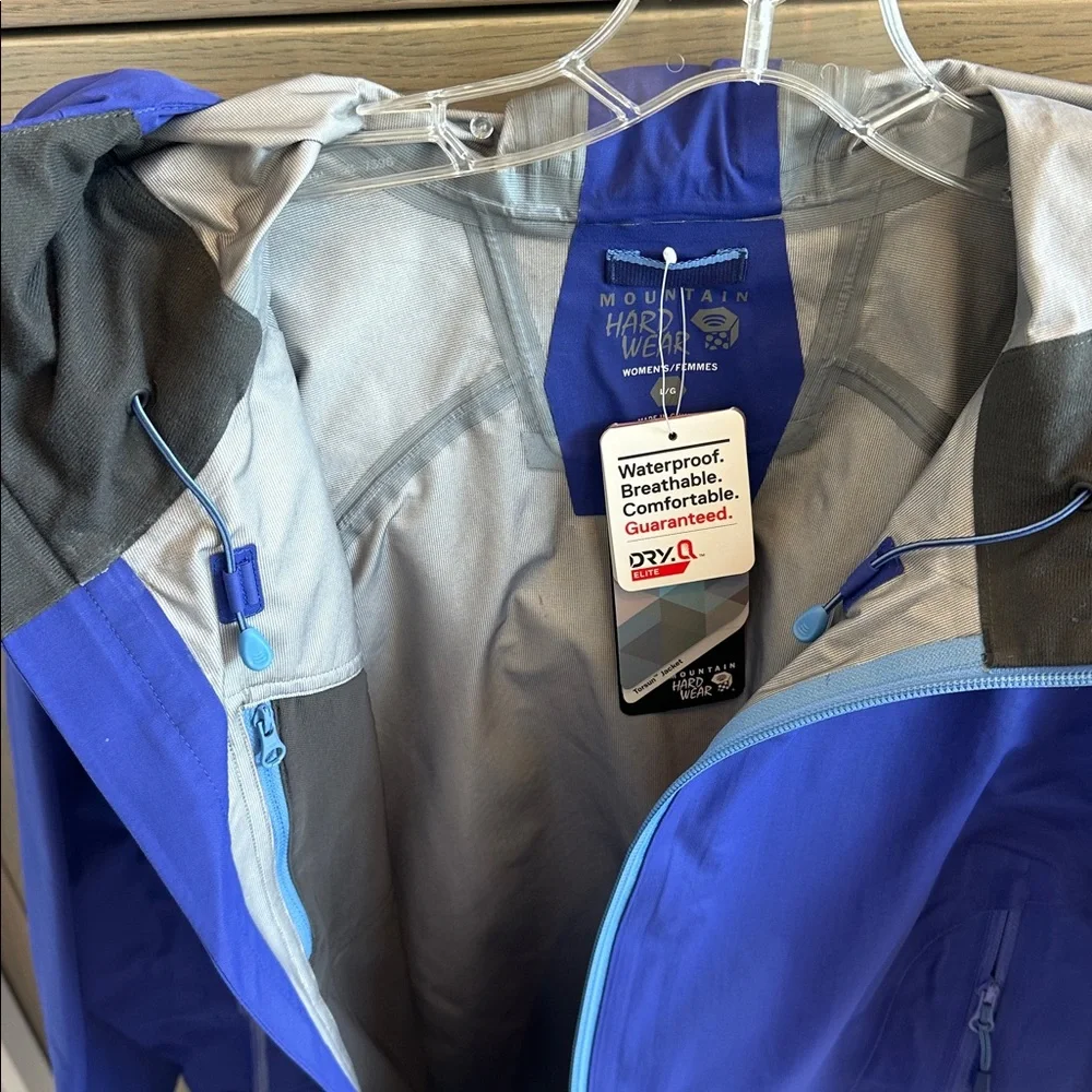 Mountain Hardwear “Torsun” Nectar Blue 2-Piece Puffer Jacket & Shell, Women’s L - Picture 3 of 8